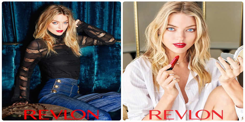 Марта Хант в рекламе новой губной помады от Revlon
