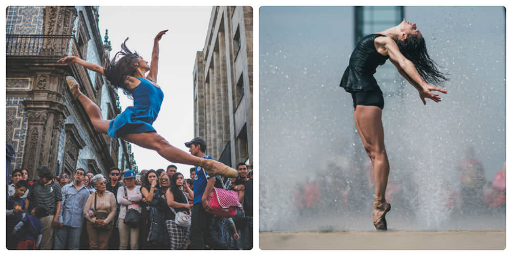 Танцоры балета на улицах Мехико в серии фоторабот Омара Роблеса