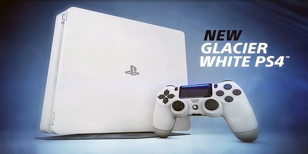 Sony анонсировали белоснежную консоль PlayStation 4 Slim